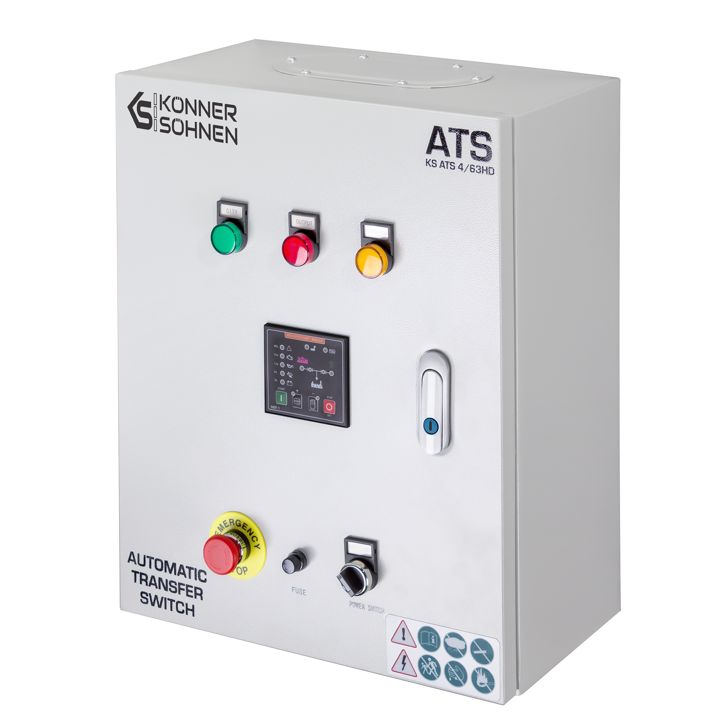 Bloque del interruptor de transferencia automática (ITA) KS ATS 4/63HD
