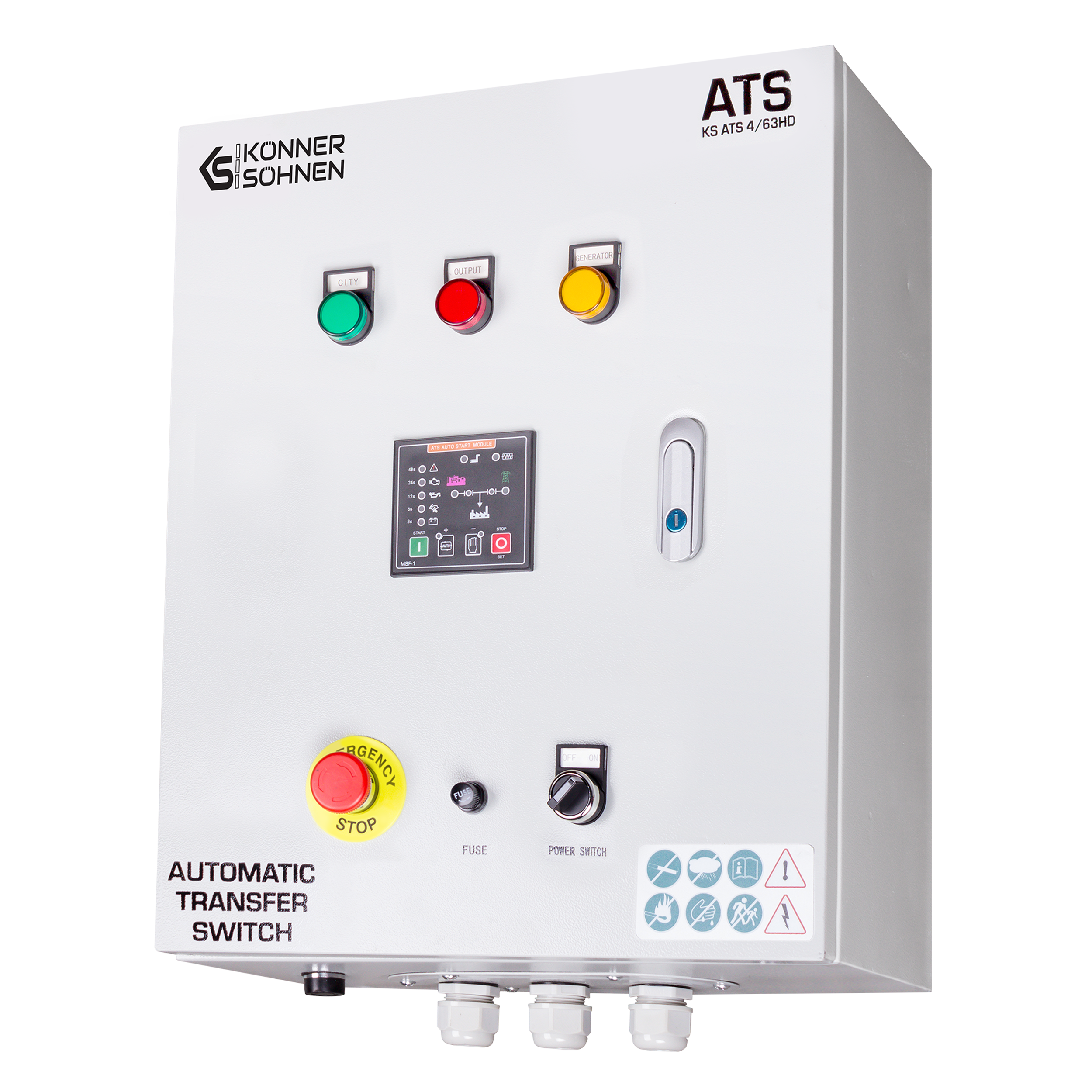 Bloque del interruptor de transferencia automática (ITA) KS ATS 4/63HD